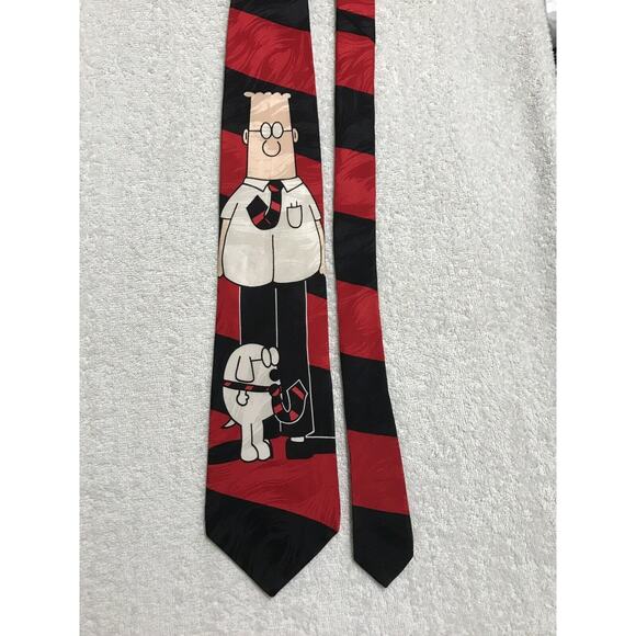 Softwear Dilbert Cartoon Vintage Novelty Tie Necktie Mens - Picture 2 of 5